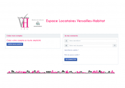 Page d'accueil de l'extranet locataire de Versailles Habitat